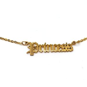 PRINCESS GOLD NECKLACE ON CHAIN 💜